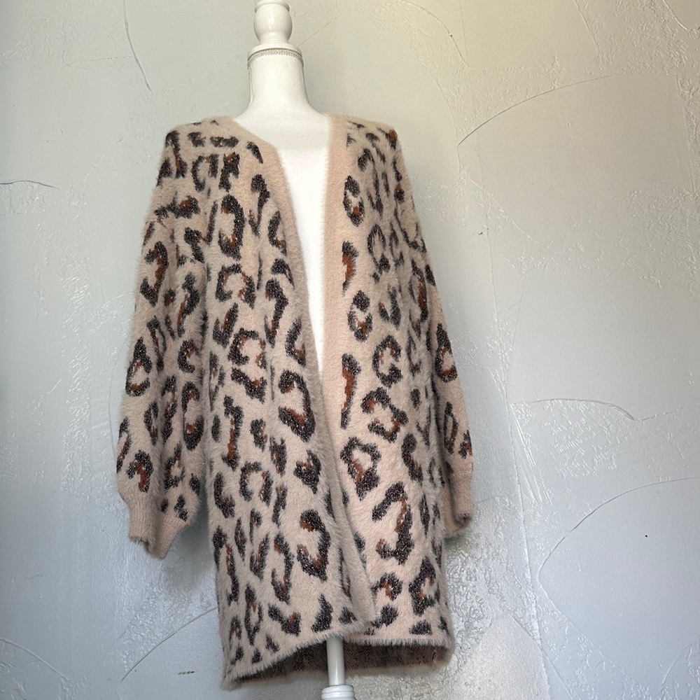 INC International Concepts Animal Print Cardigan - Picture 5 of 9